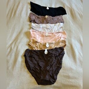 Lot of 6 vintage La Senza panties XL NWT
